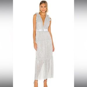 Sabina Musayev silver dress.